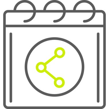 Takvim simgesi, vektör çizimi