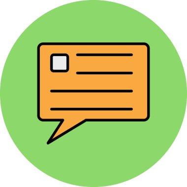 konuşma kabarcığı vektör çizimi