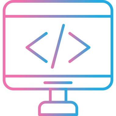 bilgisayar web simgesi basit illüstrasyon