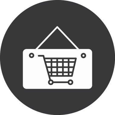 Alışveriş sepetinin vektör illüstrasyonu