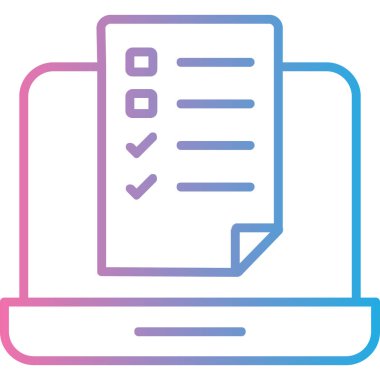 Belge. Web simgesi basit illüstrasyon