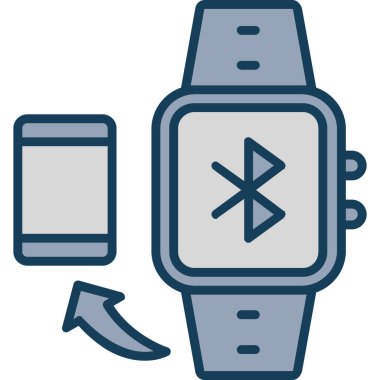 smartwatch simge vektör çizimi