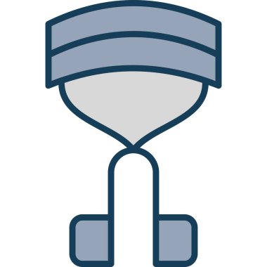 Yapı kovası ikonu vektör illüstrasyonu