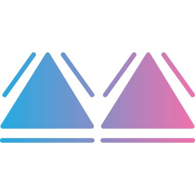 dağ ikonu vektör illüstrasyonu