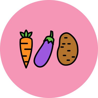 Gıda simgesinin vektör illüstrasyonu