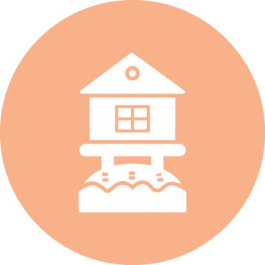 Ev simgesinin vektör illüstrasyonu