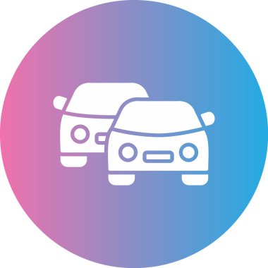 Araba simgesinin vektör illüstrasyonu