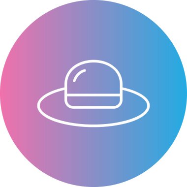 Şapka modern simgesinin vektör illüstrasyonu