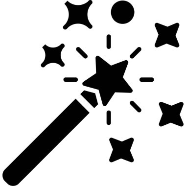 Bir yıldız simgesinin vektör illüstrasyonu