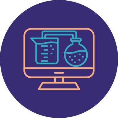 Modern simgenin vektör illüstrasyonu