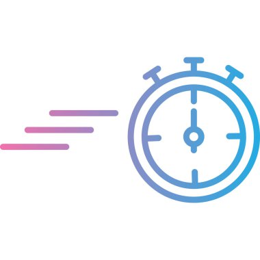 Saat simgesi, vektör illüstrasyonu