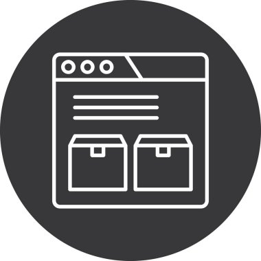 Modern simgenin vektör illüstrasyonu