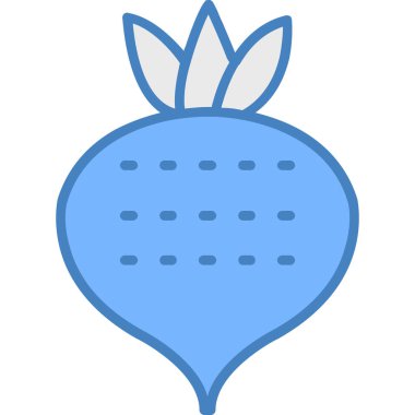 Doldurulmuş meyve ikonu - taslak biçiminde