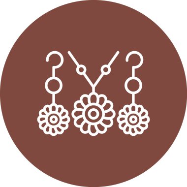 Çiçek simgesinin vektör illüstrasyonu