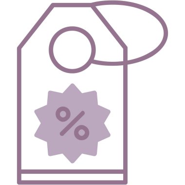 indirimli fiyat etiketi vektör illüstrasyonu