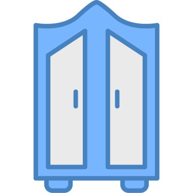 Kapı simgesi, vektör illüstrasyonu