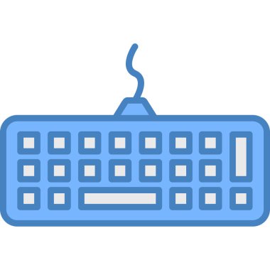 Klavye simgesi vektör illüstrasyonu