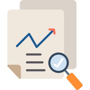 düz vektör simgesi analiz et