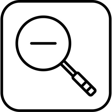 Büyüteç. Web simgesi basit illüstrasyon