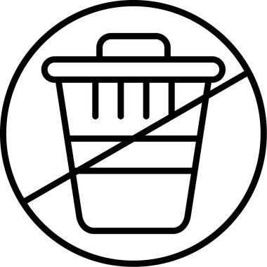 Sepet yemek simgesi ana hatlarıyla