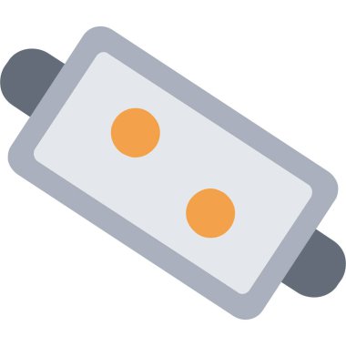 Pil Düz Vektör Simgesi