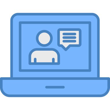 Çevrimiçi eğitim vektörü simgesi