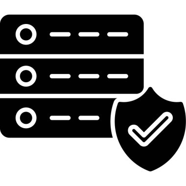 Veri koruma simgesi, vektör çizim