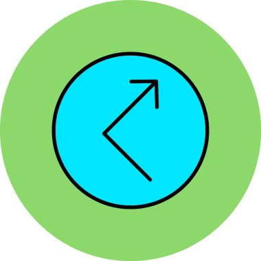 Bir çember simgesinin vektör illüstrasyonu