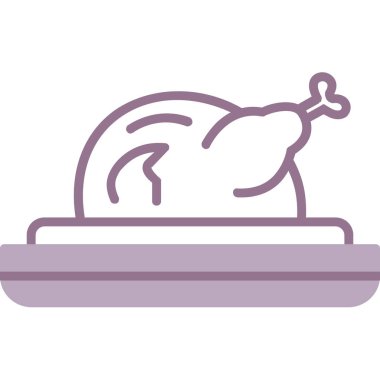 Tavuk. Web simgesi basit illüstrasyon