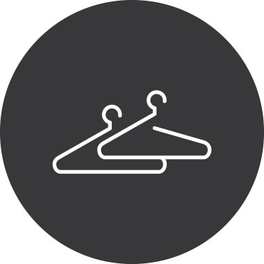 giysi askısı ikon vektör illüstrasyonu