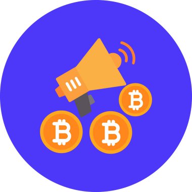 bitcoin. Web simgesi basit illüstrasyon
