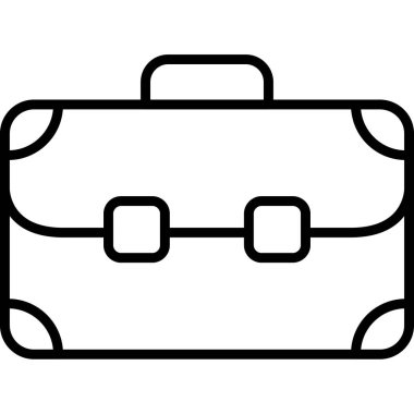 evrak çantası ikonu vektör illüstrasyonu