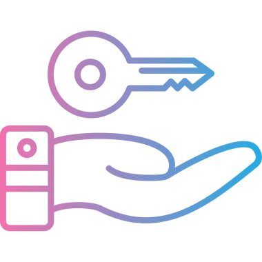 Kilit simgesi vektör illüstrasyon tasarımı içeren anahtar