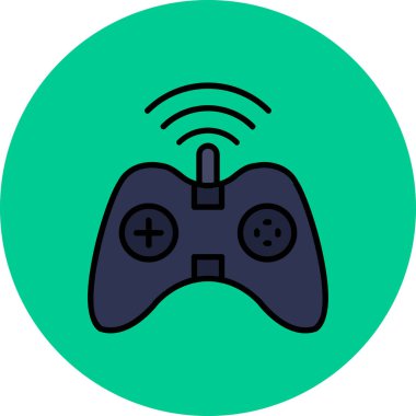 Bir oyun simgesinin vektör illüstrasyonu