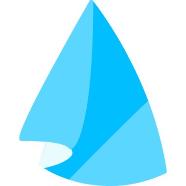 Yelkenli. Web simgesi basit illüstrasyon