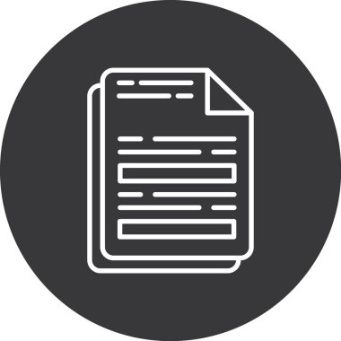 Dosya simgesinin vektör illüstrasyonu