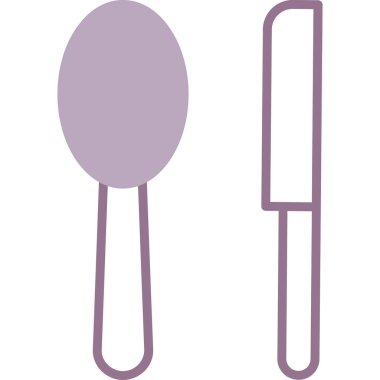 kaşık ikonu vektör illüstrasyonu