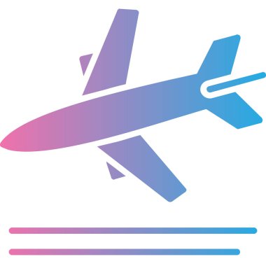 uçak ikonu vektör illüstrasyonu