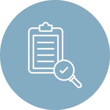 Kontrol listesi simgesi vektör illüstrasyonu