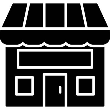 dükkan imajı simgesi katı stil