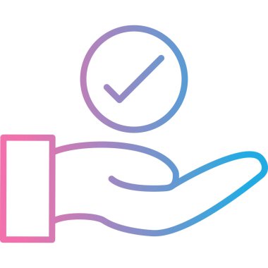 Kene ve haç simgesi olan el. vektör illüstrasyonu