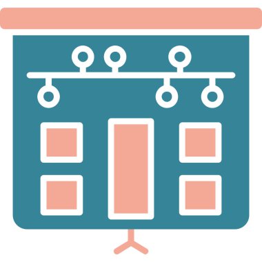 Bir binanın vektör simgesi