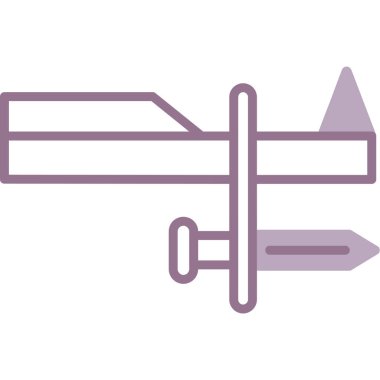 Tek izole edilmiş simgenin vektör illüstrasyonu.