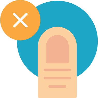 İptal et. Web simgesi basit illüstrasyon