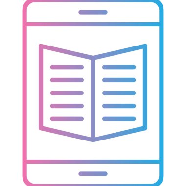 Kitap. Web simgesi basit illüstrasyon