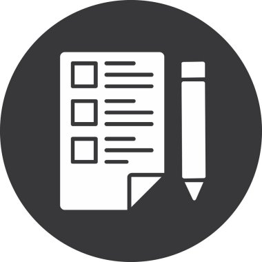 Belge simgesinin vektör illüstrasyonu