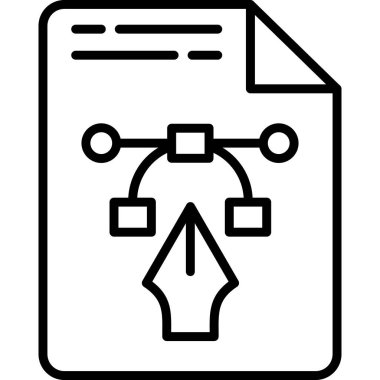 belge dosya simgesi ana hat biçiminde