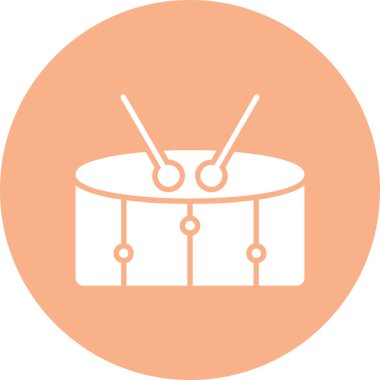 davul. Web simgesi basit illüstrasyon