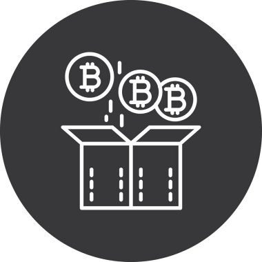 vektör illüstrasyon Bitcoin simgesi