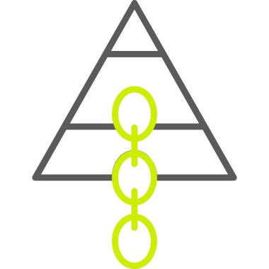 piramit simgesi vektör çizimi